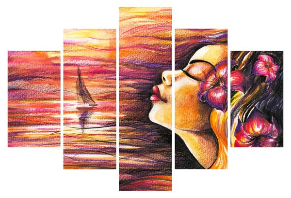 Obraz - Spomienky na leto (150x105 cm)