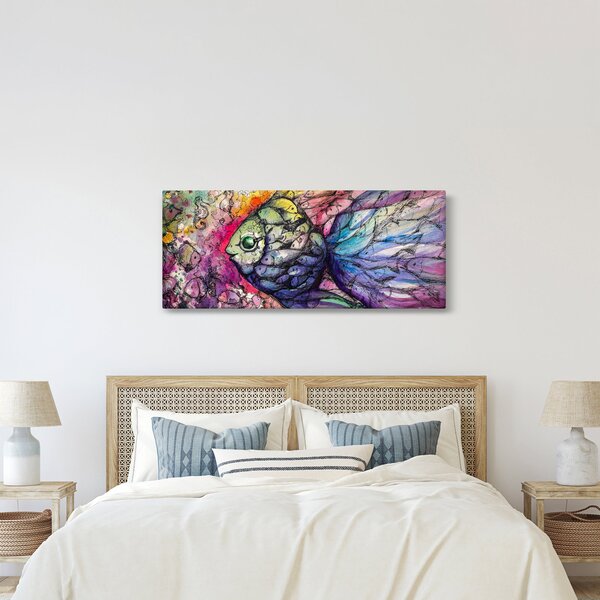 Obraz - Farebná rybička (120x50 cm)