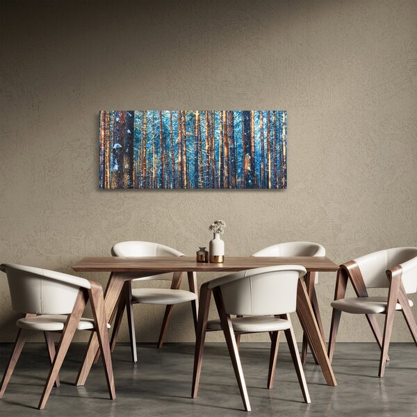 Obraz - Zimný les (120x50 cm)