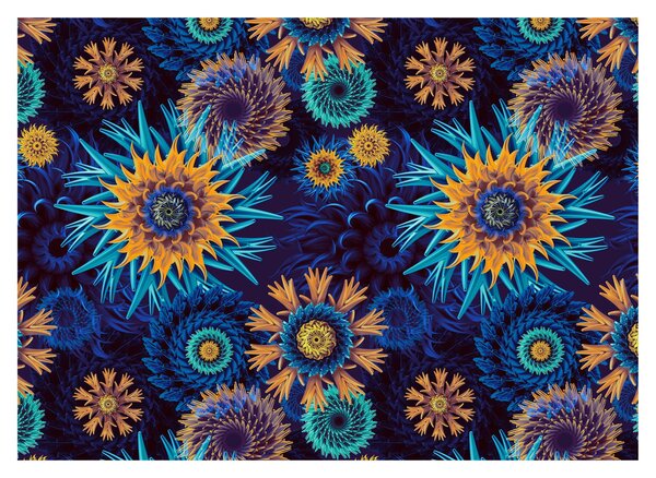 Obraz - 3D kvety (70x50 cm)