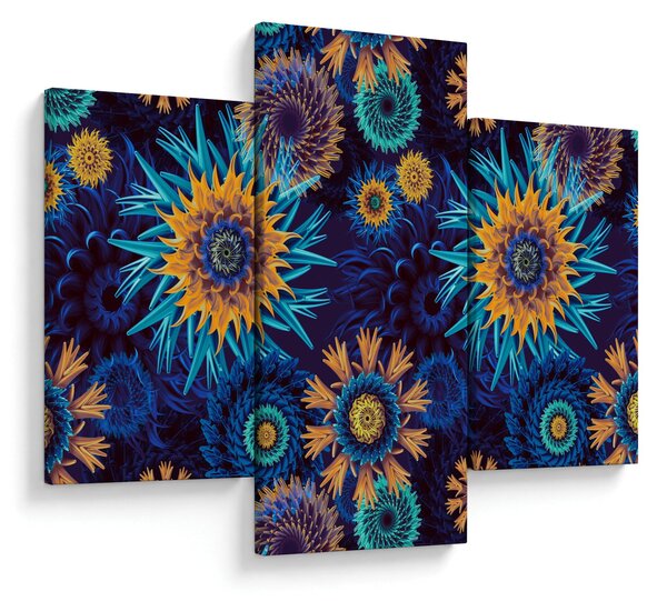 Obraz - 3D kvety (90x60 cm)