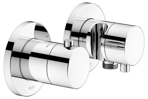 Keuco Edition 400 - Termostatická batéria pod omietku s prepínacím ventilom s napojením hadice a držiakom sprchy, chróm 51553011221