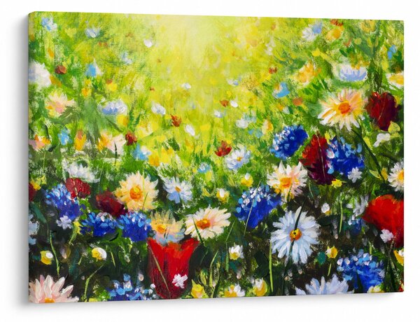 Obraz divokých kvetov (70x50 cm)