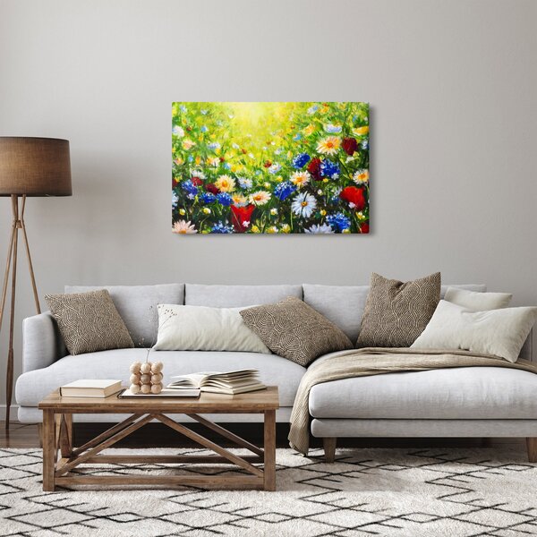 Obraz divokých kvetov (90x60 cm)