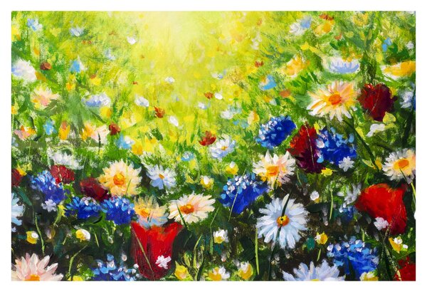 Obraz divokých kvetov (90x60 cm)