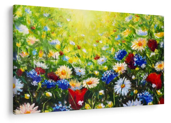 Obraz divokých kvetov (90x60 cm)