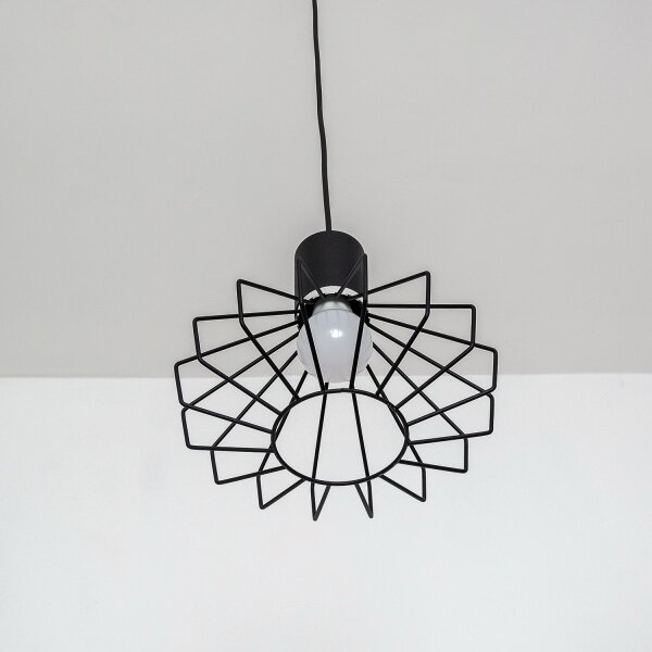 Luster na lanku SOLANO 3xE27/15W/230V čierna/lesklý chróm
