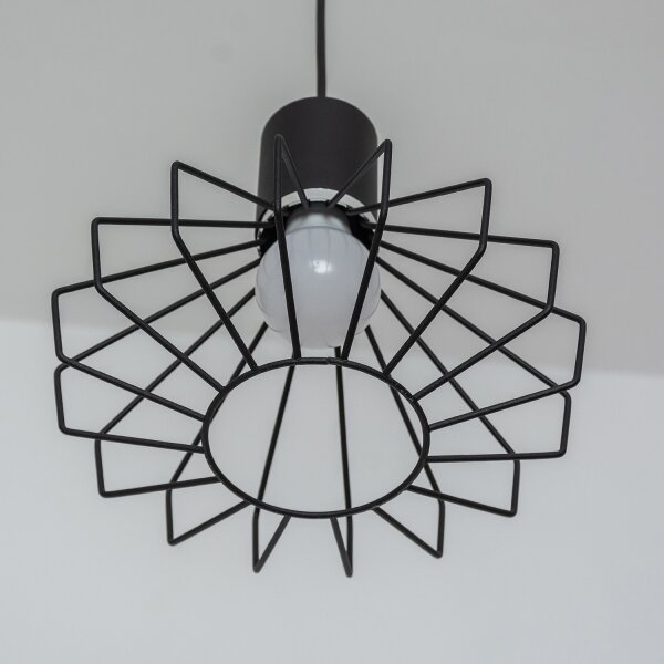 Luster na lanku SOLANO 3xE27/15W/230V čierna/lesklý chróm