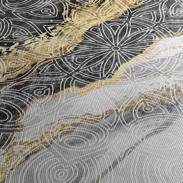 Obraz - Mandala v mramore (120x50 cm)
