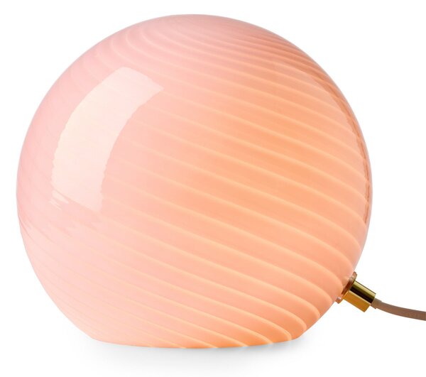 Stolové Lampa Halo Design, CANDY, Pudrová, Obývacia izba, Sklo, Dizajnový