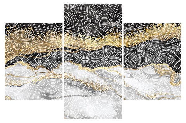 Obraz - Mandala v mramore (90x60 cm)