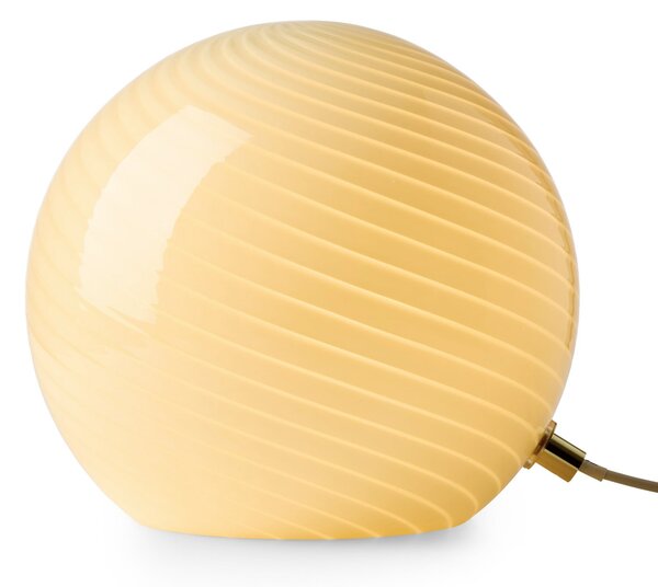 Stolové Lampa Halo Design, CANDY, Béžová, Obývacia izba, Sklo, Dizajnový