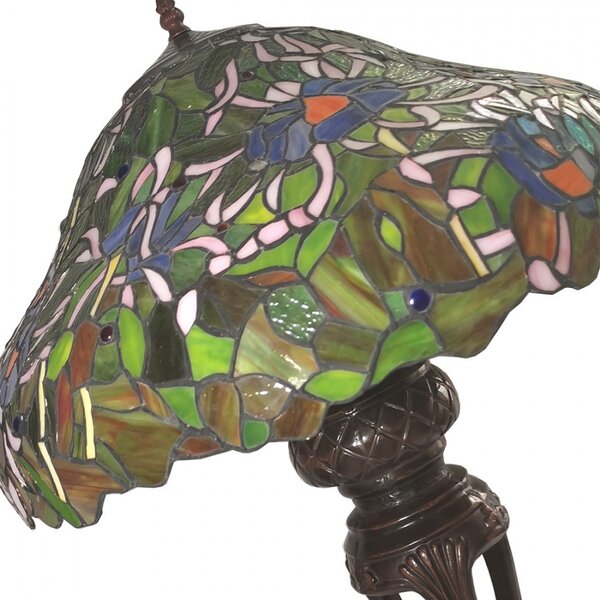 Stolná lampa Tiffany Emmi - Ø 57 * 83 cm E27 / max 3 * 40W - Clayre & Eef