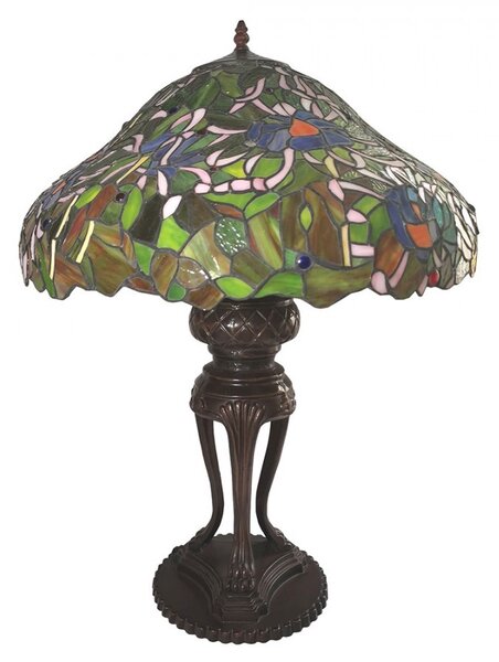 Stolná lampa Tiffany Emmi - Ø 57 * 83 cm E27 / max 3 * 40W - Clayre & Eef