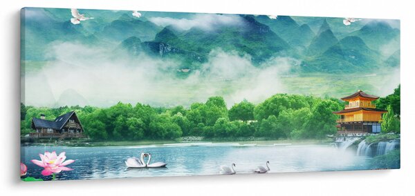 Obraz - Snová krajina (120x50 cm)