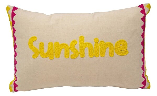 Obdĺžnikový vankúš s výšivkou Sunshine