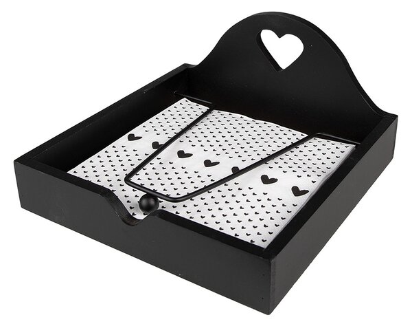 Papierové obrúsky so srdiečkami Love Birds - 33*33 cm (20ks) - Clayre & Eef
