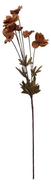 Elegantný umelý kvet v zemitých medených tónoch - 6*8*80 cm - Clayre & Eef