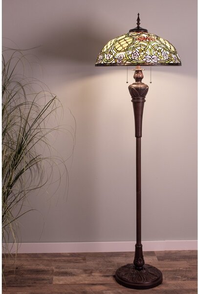 Stropné svietidlo Tiffany - Ø 55 * 150 cm 3x E27 / Max 60W - Clayre & Eef