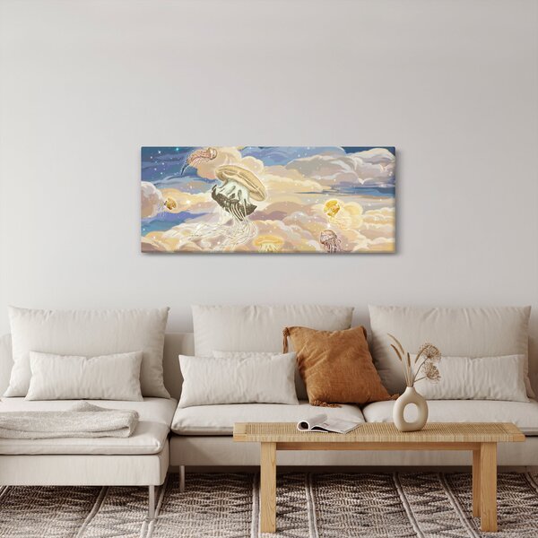 Obraz - Nebeské medúzy (120x50 cm)
