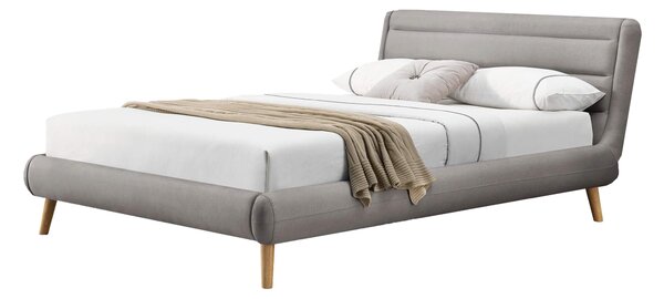 Čalúnená manželská posteľ Elanda - sivá Rozmer: 160x200