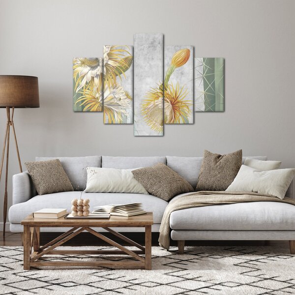 Obraz - Rozkvitnuté kaktusy (150x105 cm)