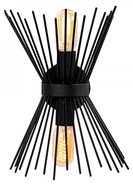 Opviq Nástenná lampa Kirpi čierna