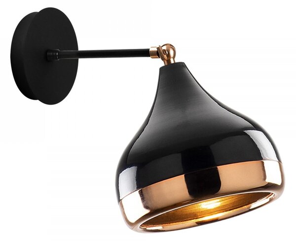 Opviq Nástenná lampa Yıldo čierna/meď