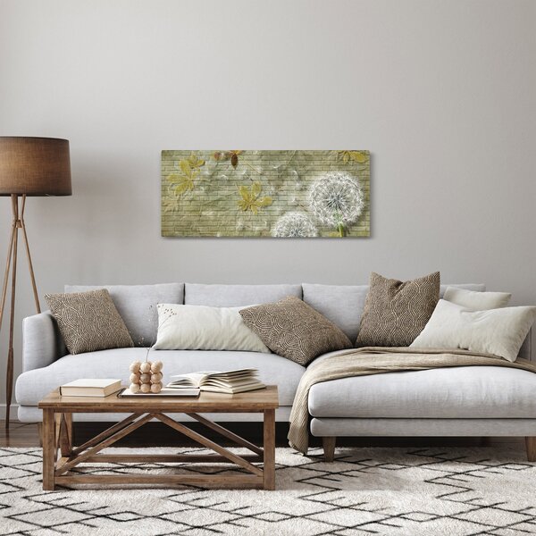 Obraz - Púpavy unášané vetrom (120x50 cm)