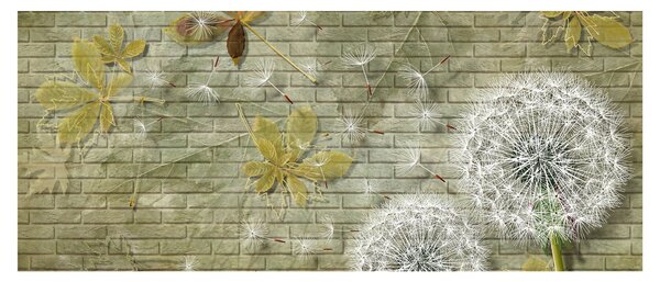 Obraz - Púpavy unášané vetrom (120x50 cm)