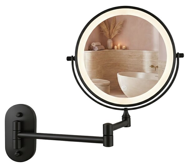 Zrkadlo LED Glow Black