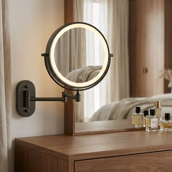 Zrkadlo LED Glow Black