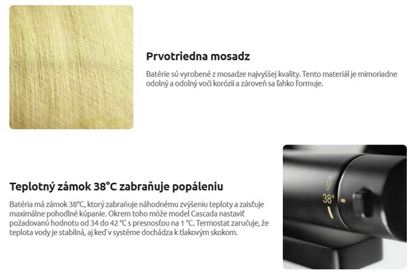 Deante Cascada, termostatická vaňová batéria so sprchovou súpravou, chrómová, DEA-NAC_01HT