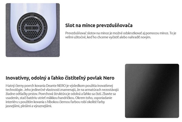 Deante Alpinia, vaňová batéria, čierna matná, BGA_N10M