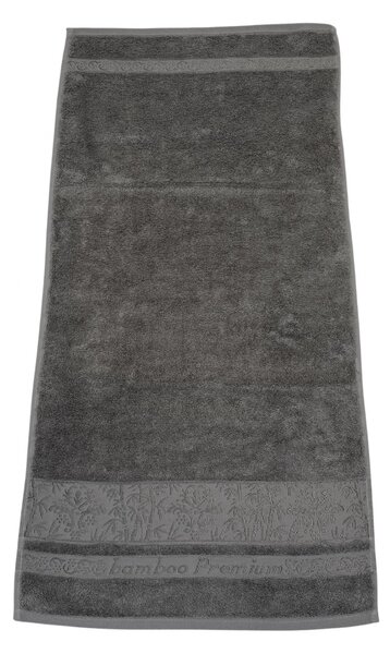 Sada 4 kusov Antracitovej bambusovej osušky 70x140cm a uterákov 50x90cm TiaHome