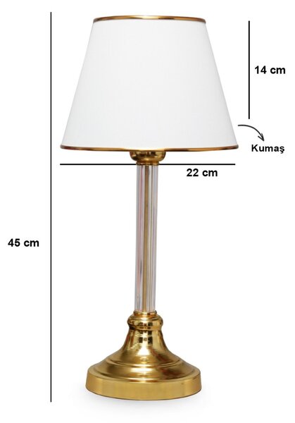 Opviq Stolná lampa Deni biela