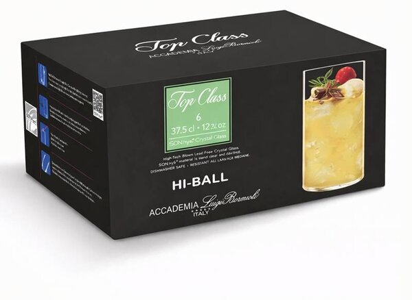 Luigi Bormioli poháre Top class Hiball 375 ml 6 ks