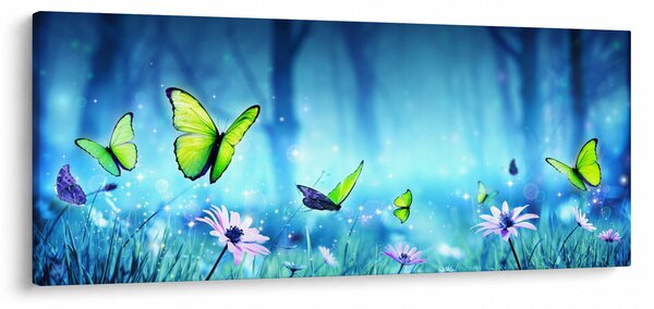 Obraz - Mystická lesná čistina (120x50 cm)