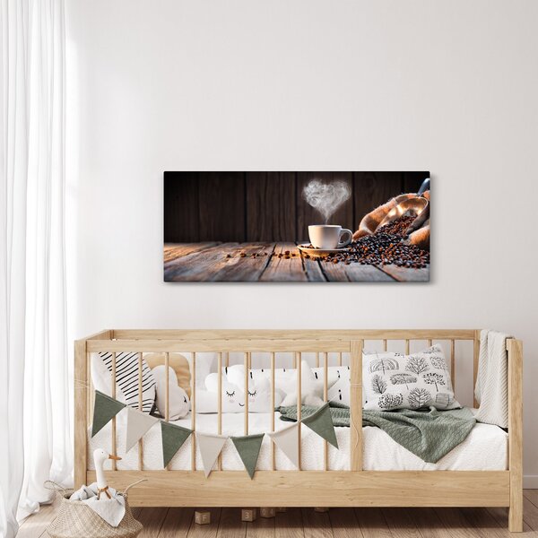 Obraz - Čas na kávu (120x50 cm)