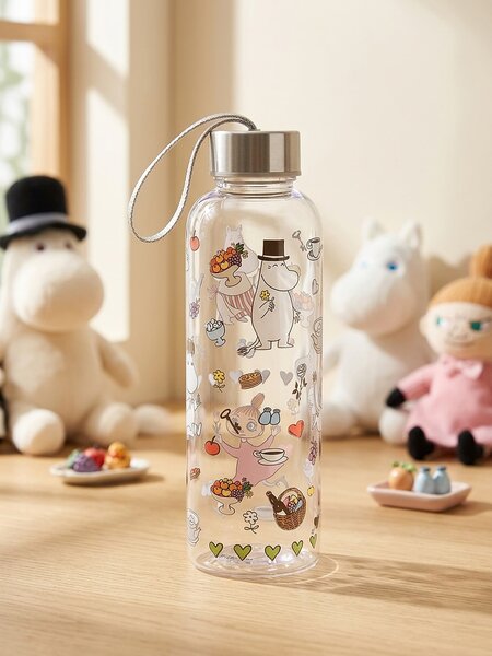 Sinsay - Fľaša na vodu so skrutkovacím uzáverom a rukoväťou The Moomins - viacfarebná