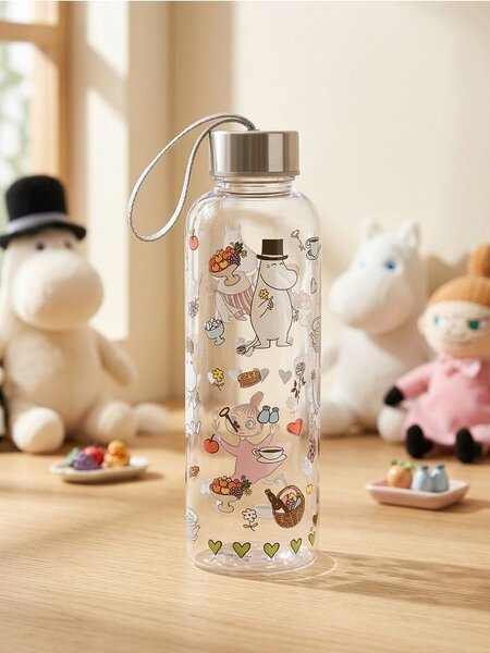 Sinsay - Fľaša na vodu so skrutkovacím uzáverom a rukoväťou The Moomins - viacfarebná