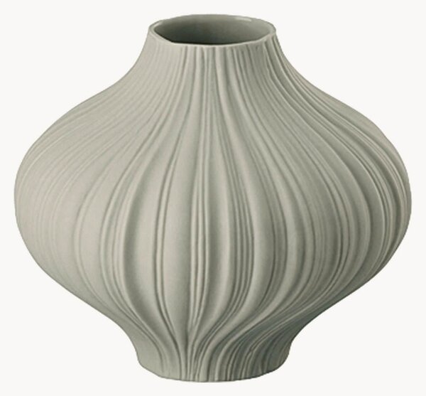 Porcelánová mini váza Plissee Lava, V 7 cm