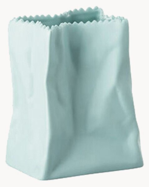 Porcelánová mini váza Bag Mint, V 9 cm