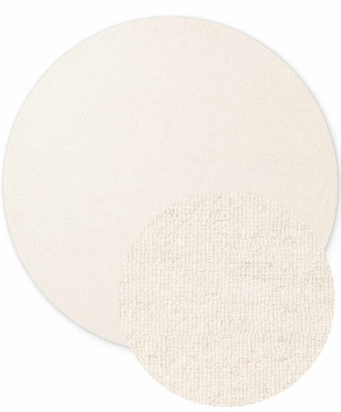 Koberec Elle Decoration Puristic Knots naturálny / biely kruh