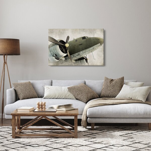 Obraz - Staré vrtuľové lietadlo (90x60 cm)