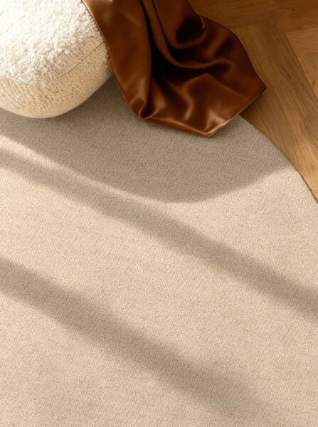 Koberec Elle Decoration Puristic Knots svetlobéžový kruh