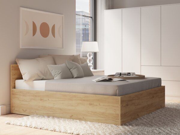 Manželská posteľ s úložným priestorom Dolly New 160x200 - dub craft