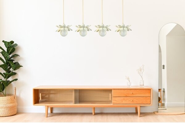 Bohemia-Design - Závesný luster na lanku 1xE27/60W/230V, krémový