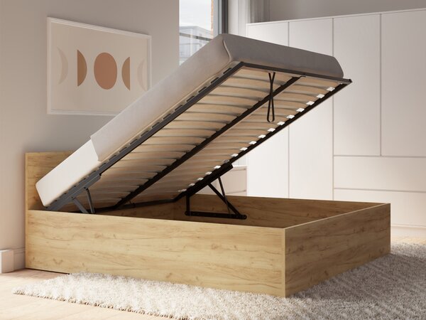 Manželská posteľ s úložným priestorom Dolly New 160x200 - dub craft