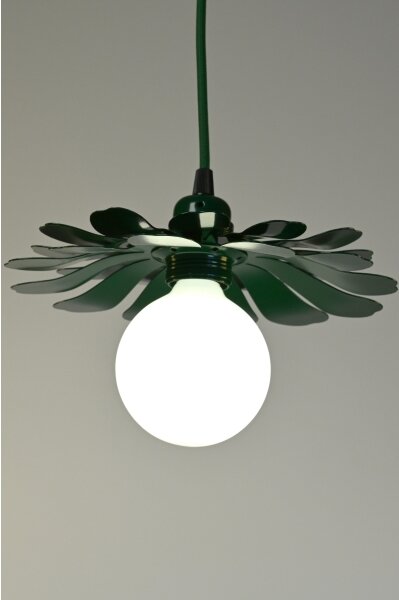 Bohemia-Design - Závesné svietidlo na lanku 1xE27/60W/230V zelená